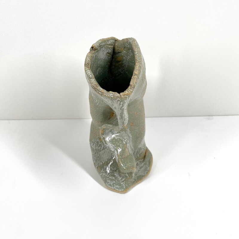 Vintage organic ceramic vase by Peter, 1996