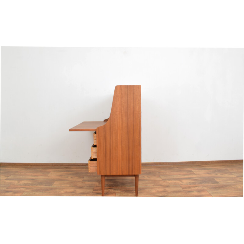 Mid-century Danish teak secretary by Gunnar Nielsen for Tibergaard, 1960s