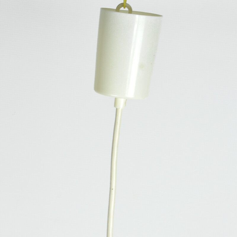 Vintage scandinavian pendant lamp with wicker shade, Denmark 1960s