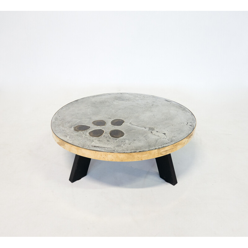 Vintage coffee table by Yann Dessauvages, Belgium
