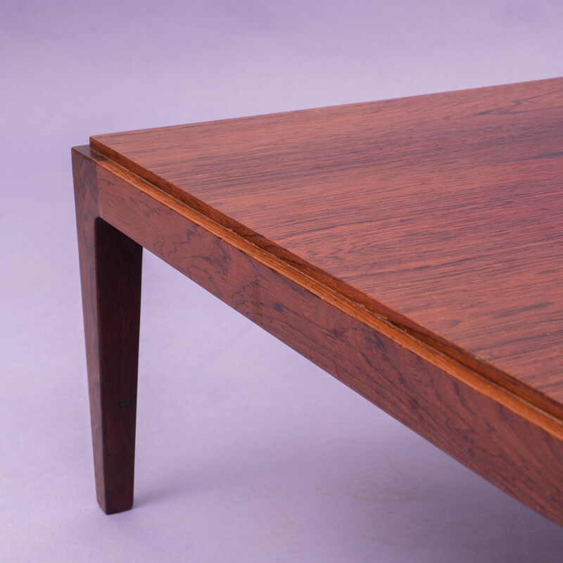 Cubical coffee table in rosewood - 1960s