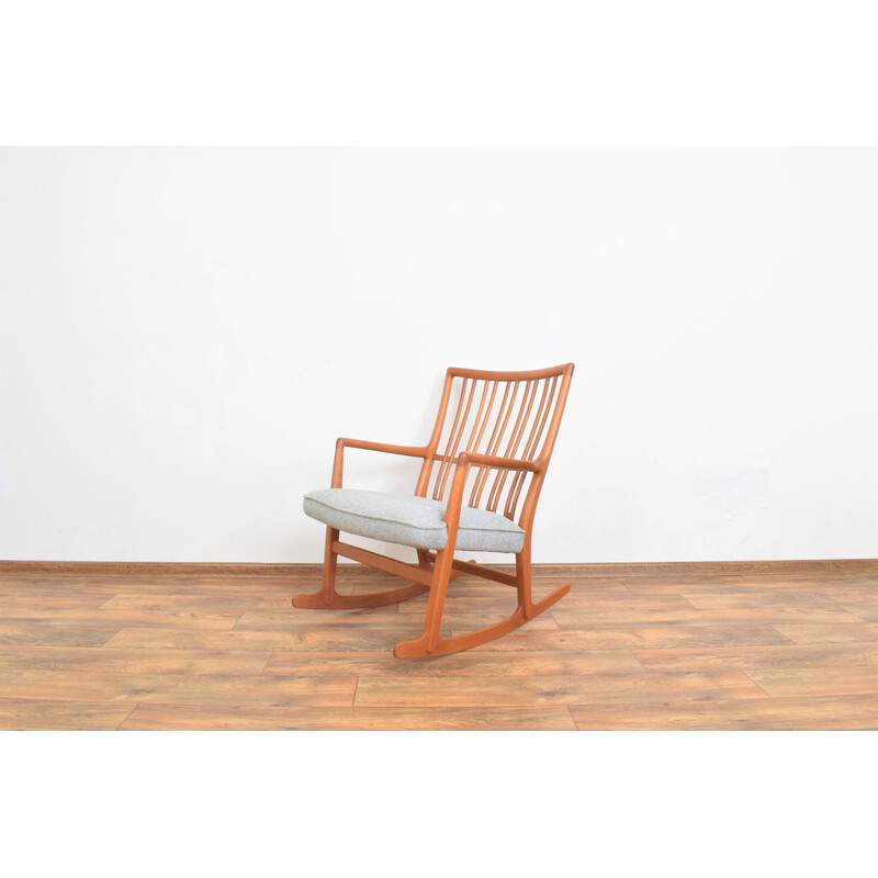 Vintage Ml33 eiken schommelstoel van Hans J. Wegner voor Mikael Laursen, jaren 1950