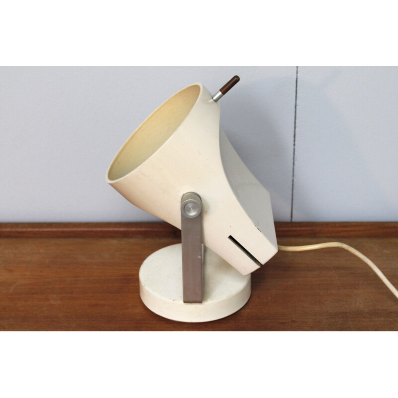 Beige table lamp by Etienne Fermigier - 1960s