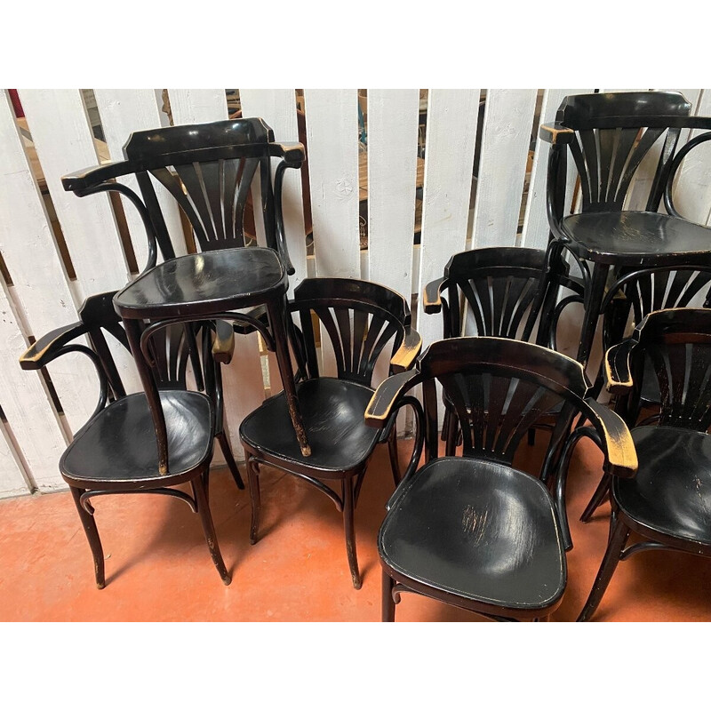 Ensemble de 12 fauteuils vintage de Thonet