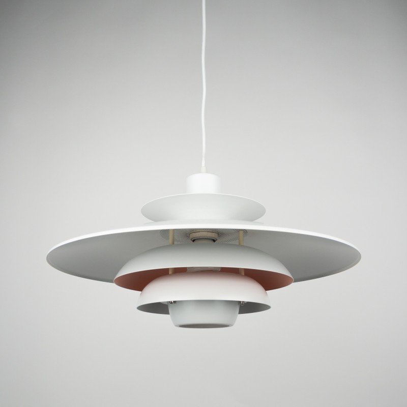 Vintage Sofie pendant lamp by Kurt Wiborg for Jeka, Denmark 1980