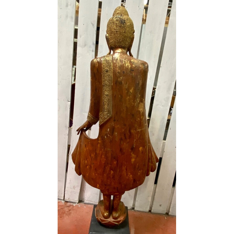 Scultura vintage Bouddha mandalay, Birmania