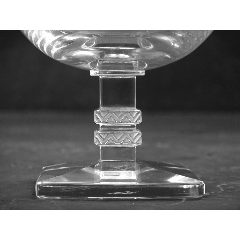 Conjunto de 4 copos "argos" vintage de René Lalique, 1935-1939