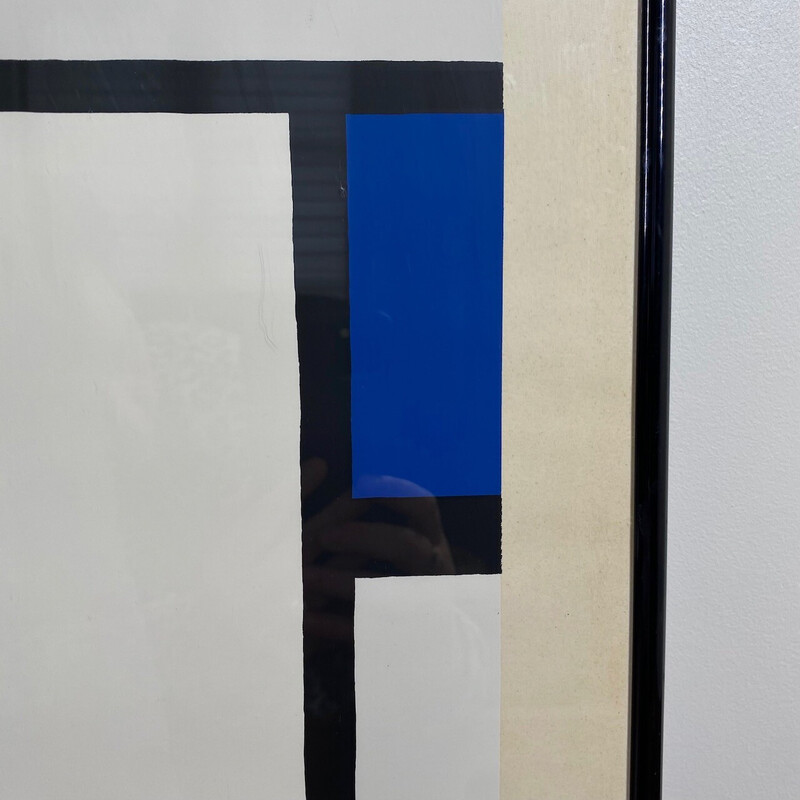 Serigrafía Mondrian vintage, 1983