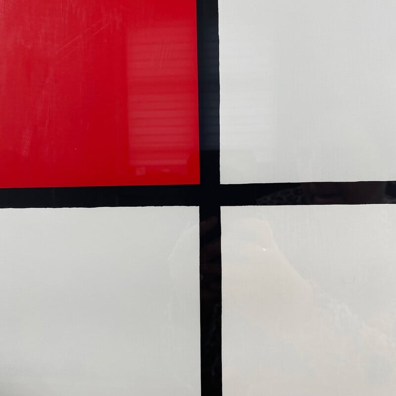 Vintage Mondriaan zeefdruk, 1983