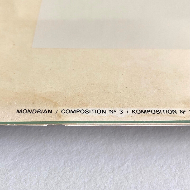 Sérigraphie vintage de Mondrian, 1983