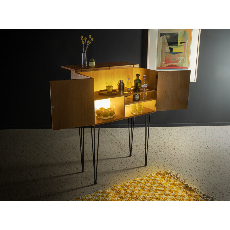 Meuble de bar vintage en chêne par Kai Kristiansen pour Fm Furniture, Danemark 1960