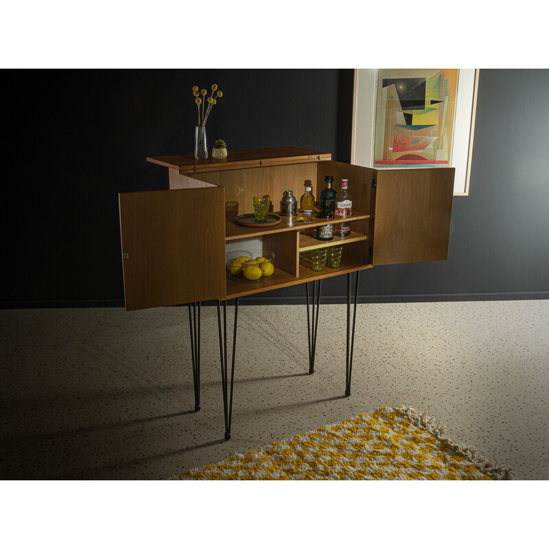 Mobile bar in rovere vintage di Kai Kristiansen per Fm Furniture, Danimarca 1960