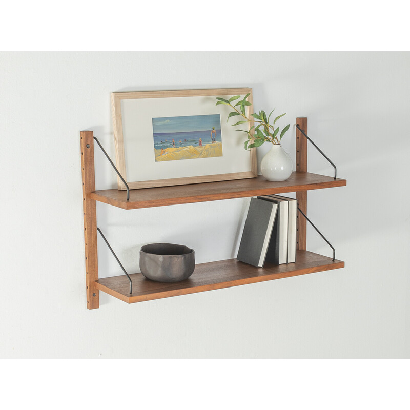 Vintage teak wall shelf by Poul Cadovius for Cado, Denmark 1950