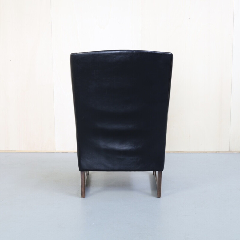 Vintage leather armchair by Rudolf B. Glatzel for Alfred Kill International, 1960s