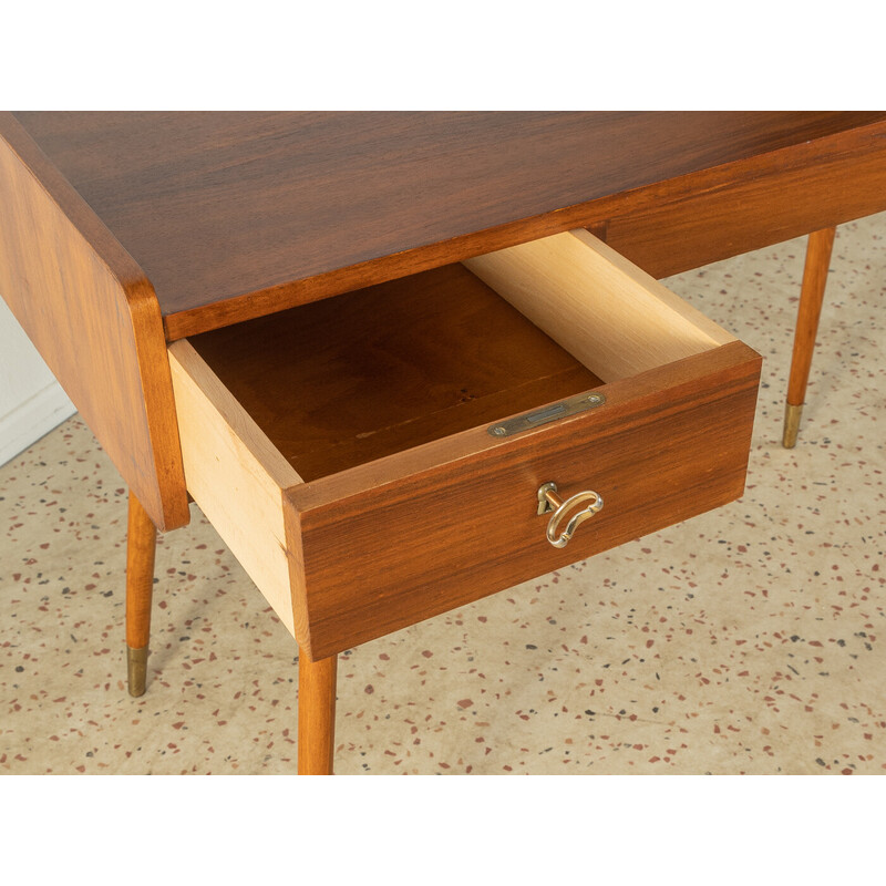 Vintage walnut desk, Germany 1950s