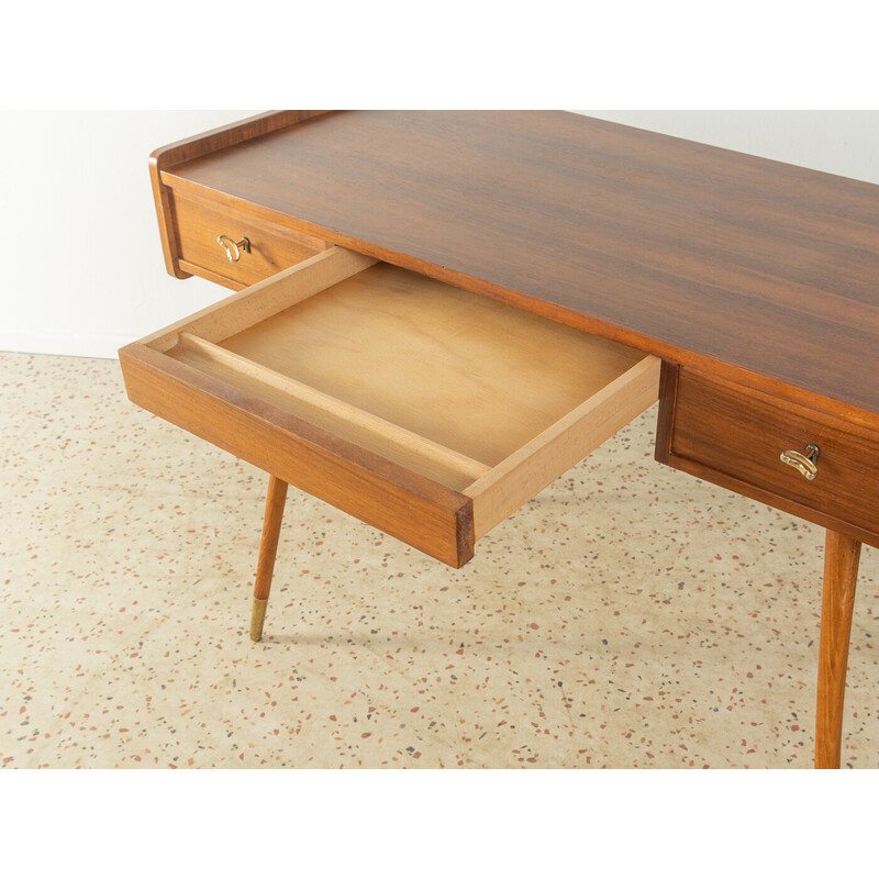 Vintage walnut desk, Germany 1950s