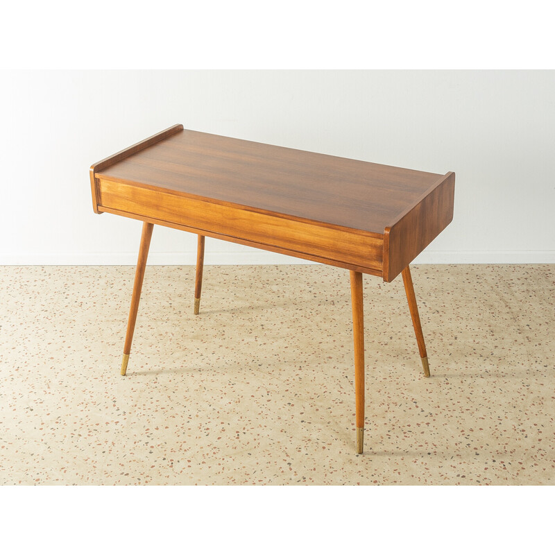 Vintage walnut desk, Germany 1950s