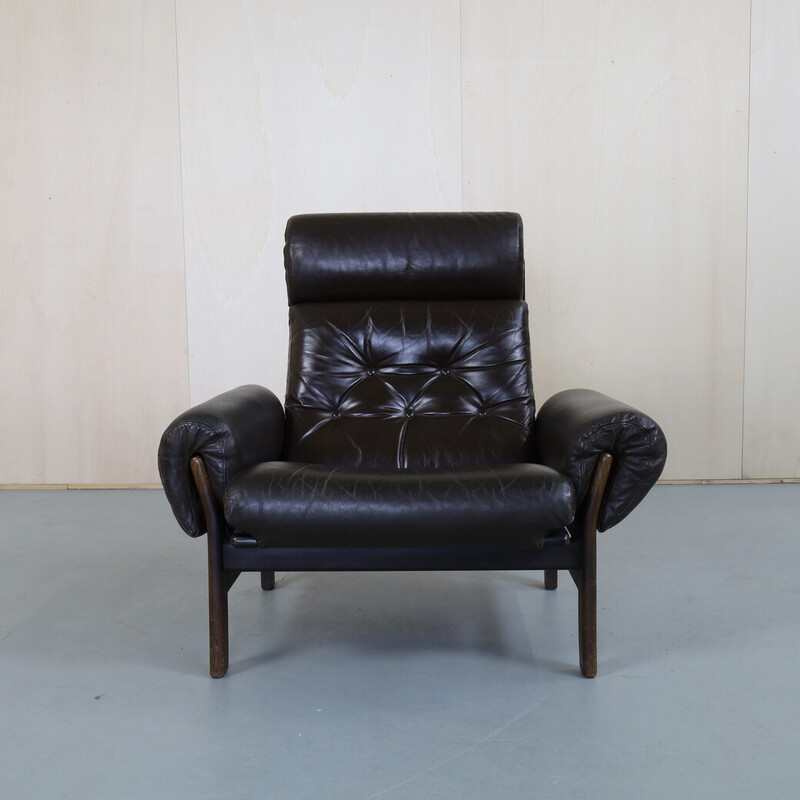 Vintage-Lounge-Sessel aus Leder für Coja