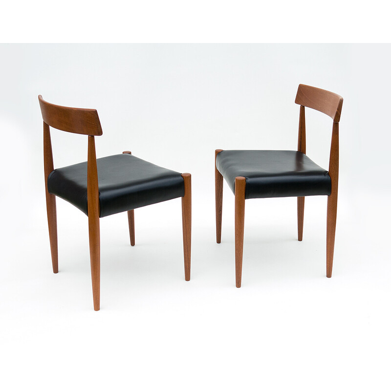 Set di 4 sedie vintage in teak di Arne Hovmand-Olsen per Mogens Cold, 1965