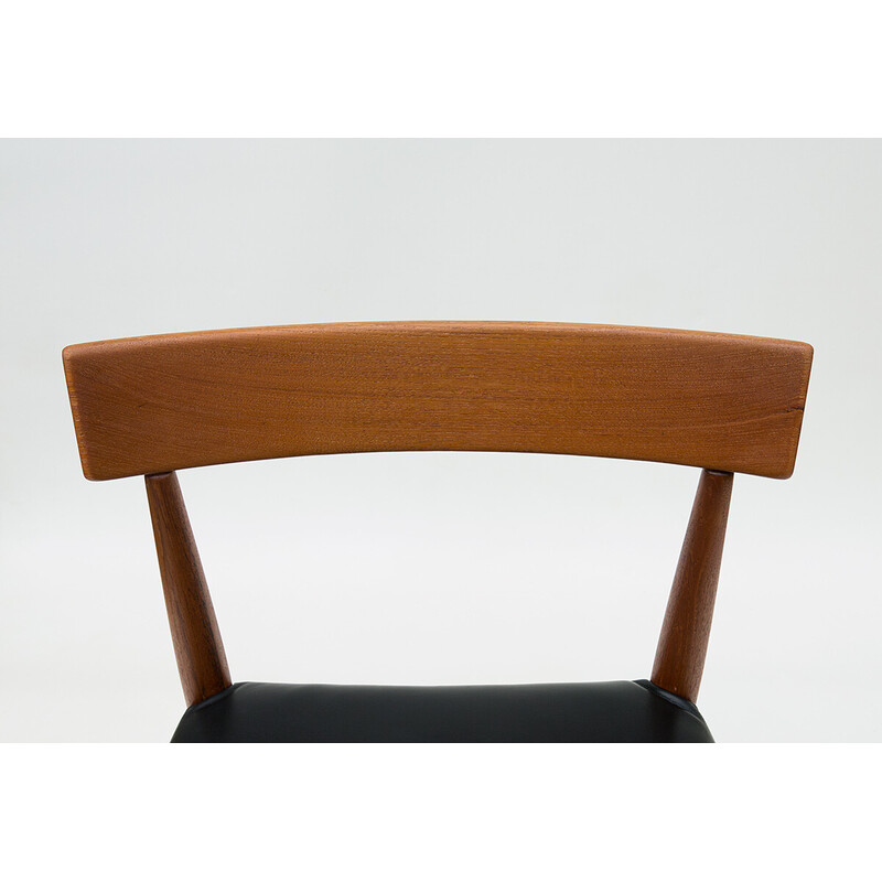 Set di 4 sedie vintage in teak di Arne Hovmand-Olsen per Mogens Cold, 1965