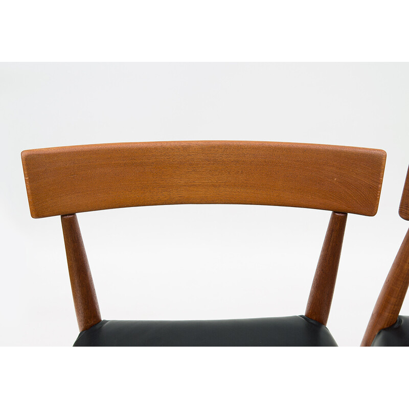 Set van 4 vintage teakhouten stoelen van Arne Hovmand-Olsen voor Mogens Cold, 1965