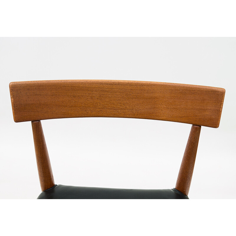 Set di 4 sedie vintage in teak di Arne Hovmand-Olsen per Mogens Cold, 1965