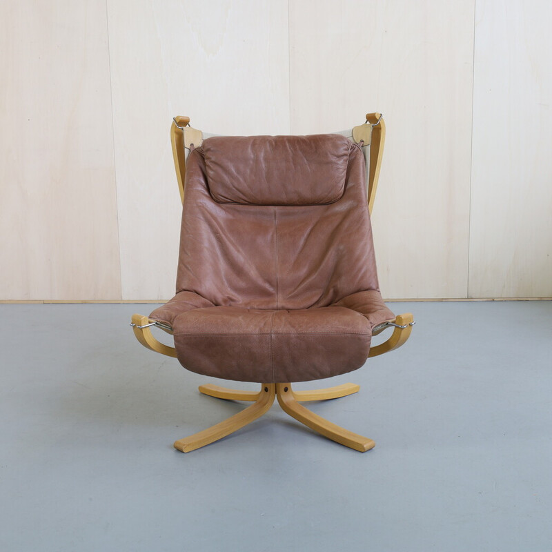 Cadeira Vintage Falcon lounge por Sigurd Ressell para Vatne Møbler, 1970s