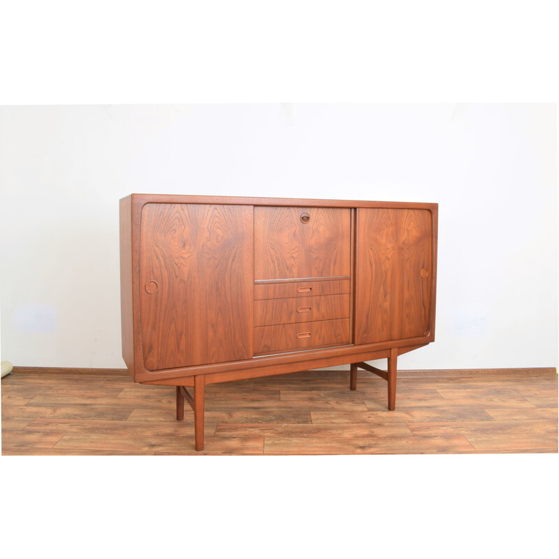 Vintage teak highboard, Denmark 1960