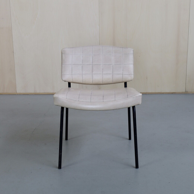 Par de cadeiras de sala de estar vintage de Pierre Gauriche para Meurop, década de 1960