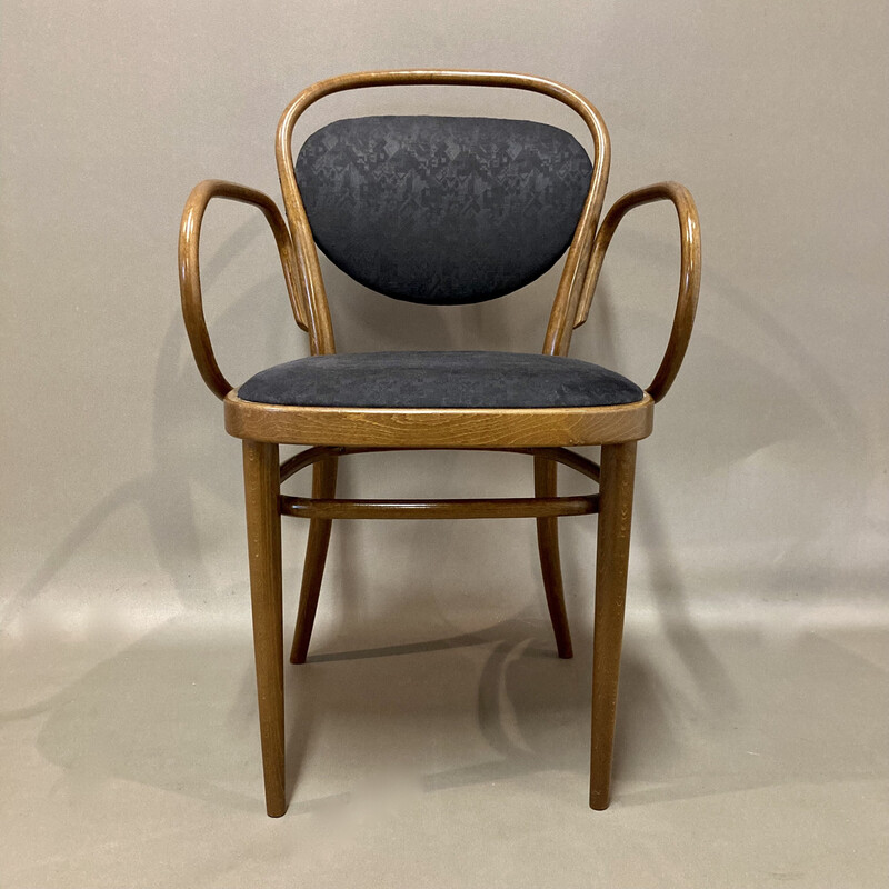 Poltrona vintage in rattan di Thonet, 1950