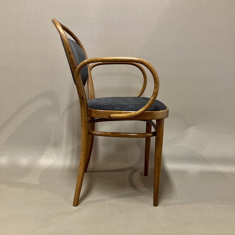 Poltrona vintage in rattan di Thonet, 1950