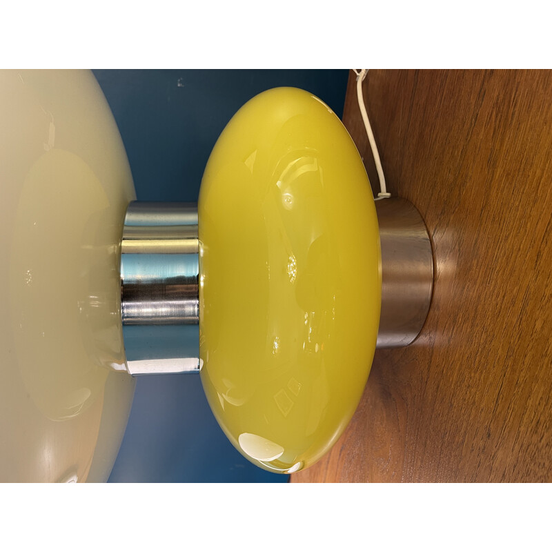 Lampe vintage jaune par Carlo Nason