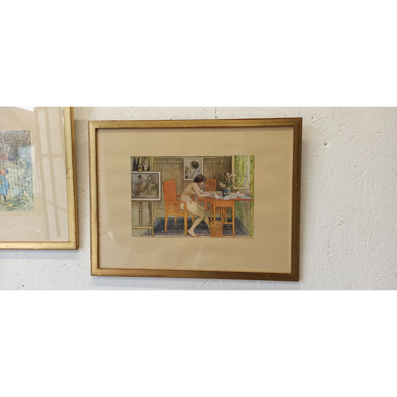 Pair of vintage lithographs