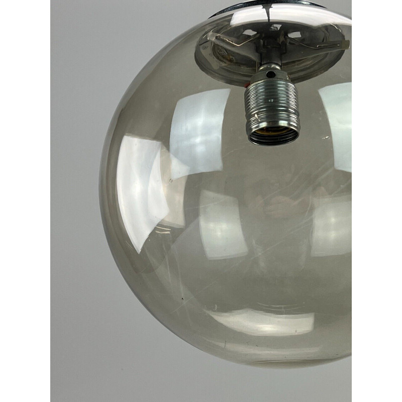 Vintage "Globe" pendant lamp for Glashütte Limburg, 1960-1970