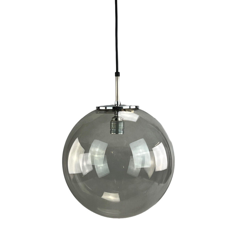 Vintage "Globe" pendant lamp for Glashütte Limburg, 1960-1970