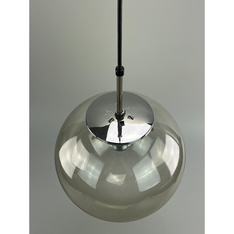 Vintage "Globe" pendant lamp for Glashütte Limburg, 1960-1970