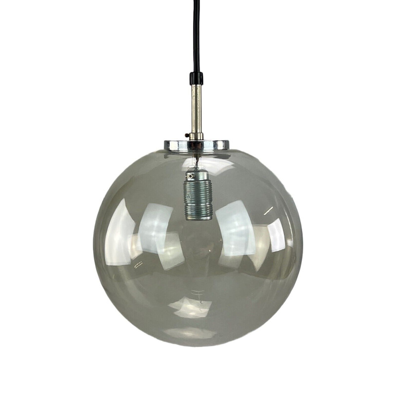 Vintage "Globe" pendant lamp for Glashütte Limburg, 1960-1970