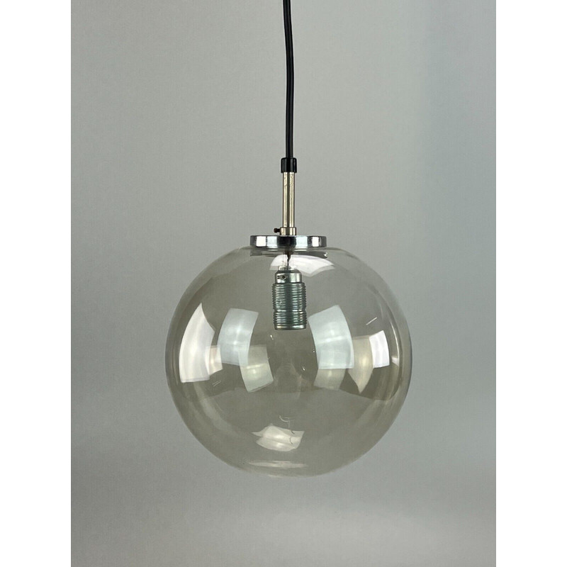 Vintage "Globe" pendant lamp for Glashütte Limburg, 1960-1970