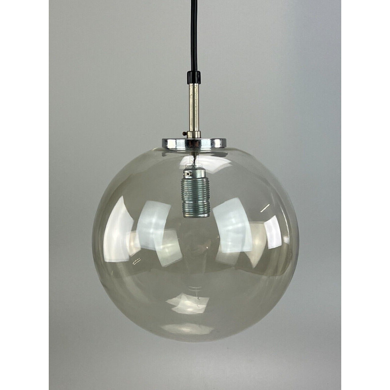 Vintage "Globe" pendant lamp for Glashütte Limburg, 1960-1970