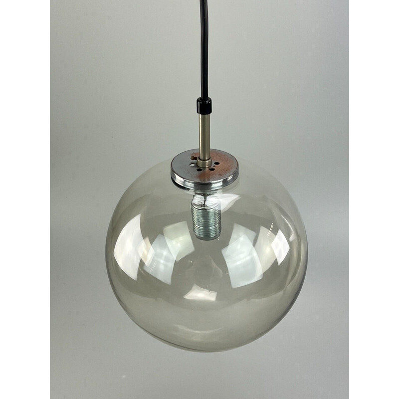 Candeeiro suspenso Vintage "Globe" para Glashütte Limburg, 1960-1970