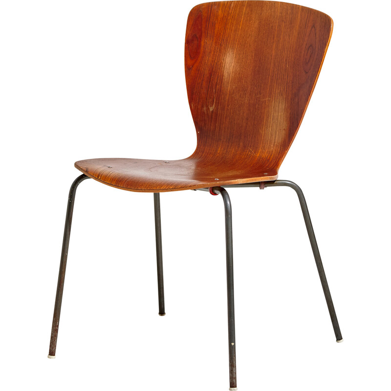 Sedia vintage in teak, anni '70