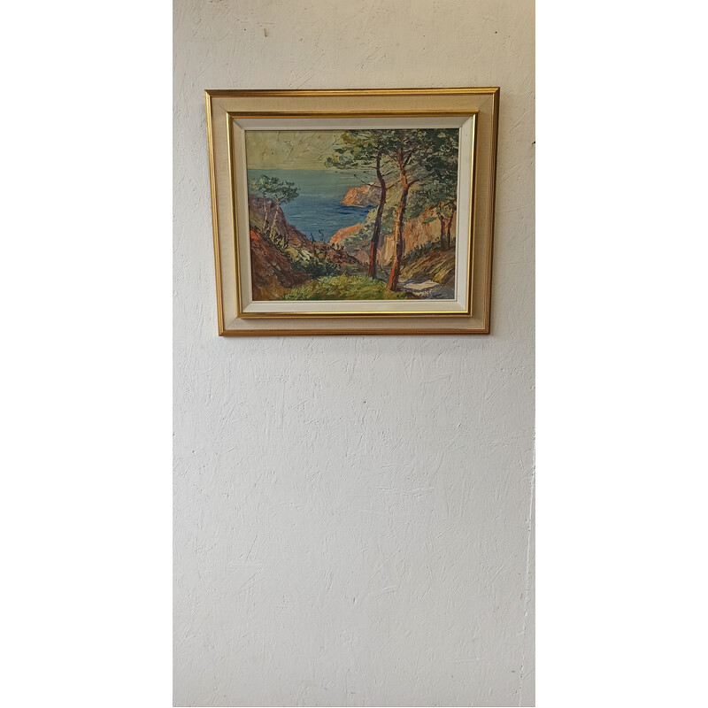 Vintage landscape painting