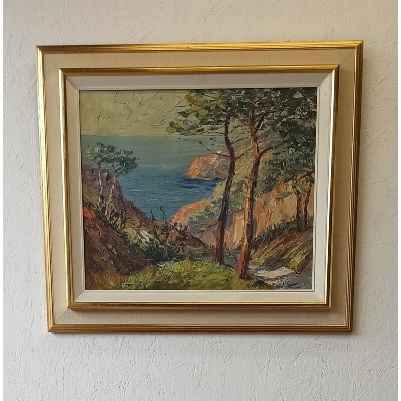 Vintage landscape painting
