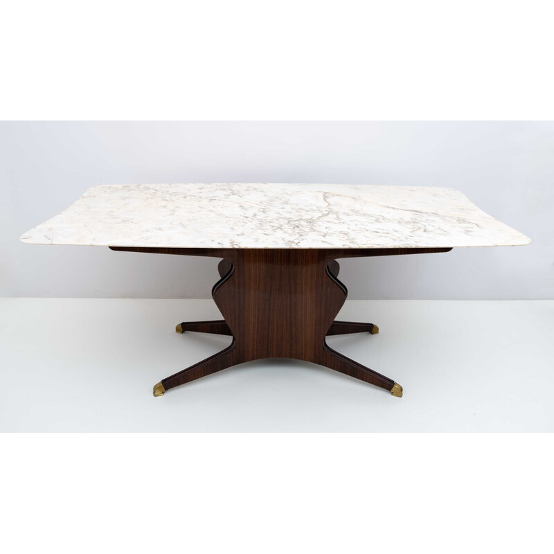 Table vintage en marbre par Osvaldo Borsani, Italie 1950