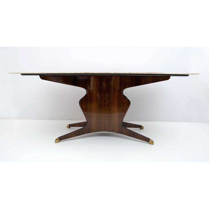 Table vintage en marbre par Osvaldo Borsani, Italie 1950