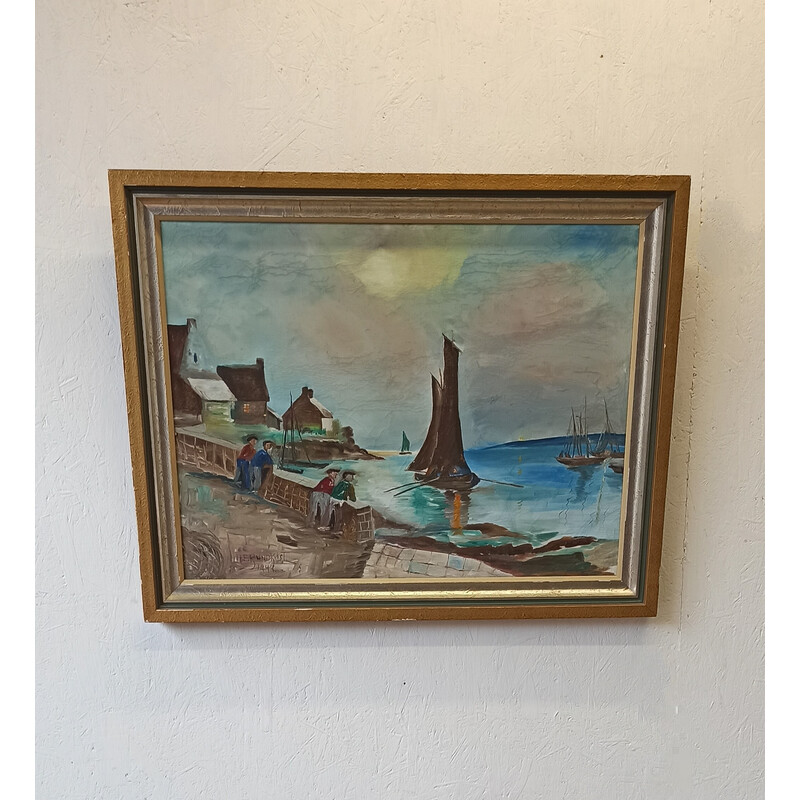 Vintage seascape painting