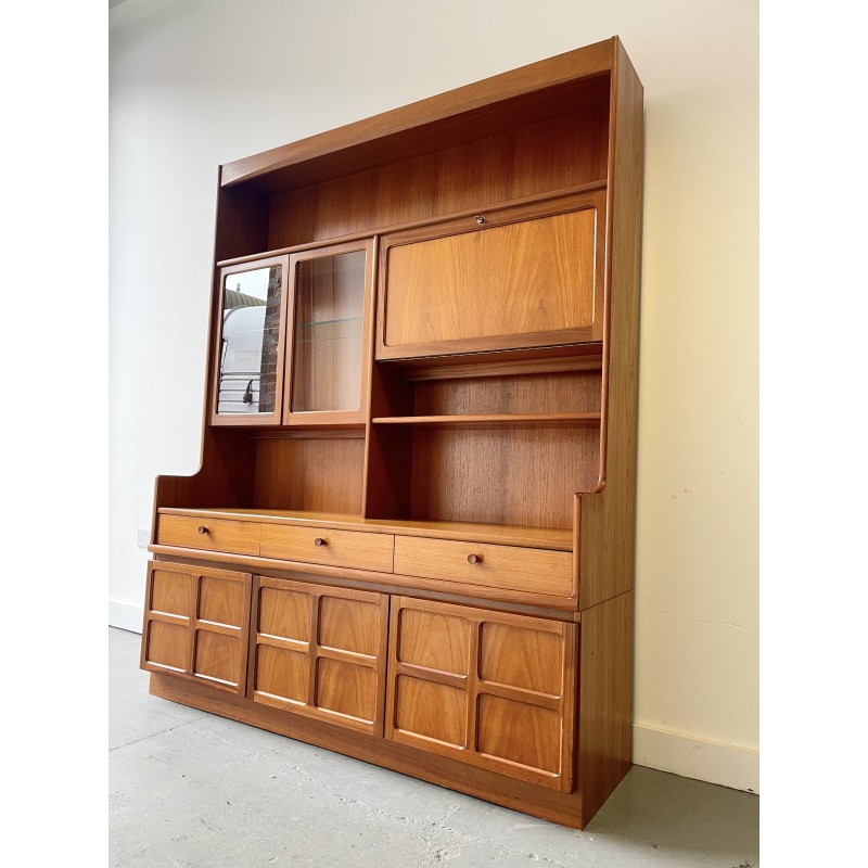 Vintage Nathan teak display cabinet