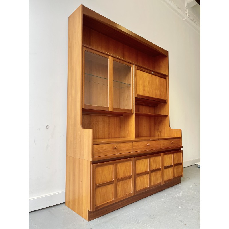 Vintage Nathan teak display cabinet