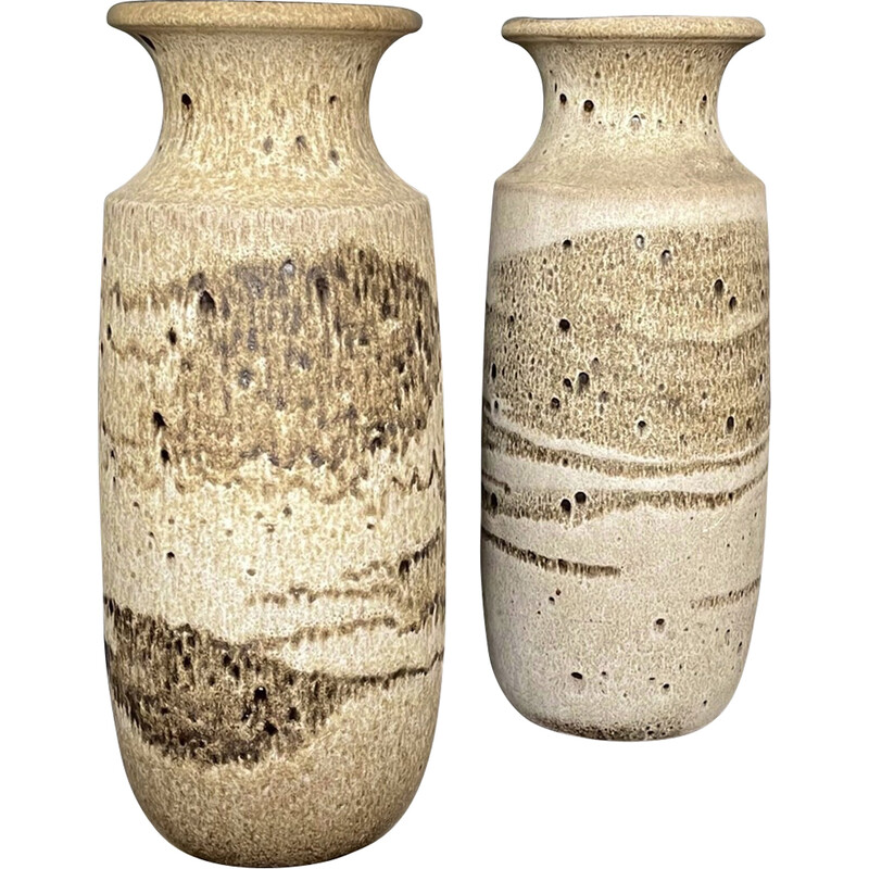 Paire de vases vintage de Scheurich Keramik pour Raymon, Allemagne 1960