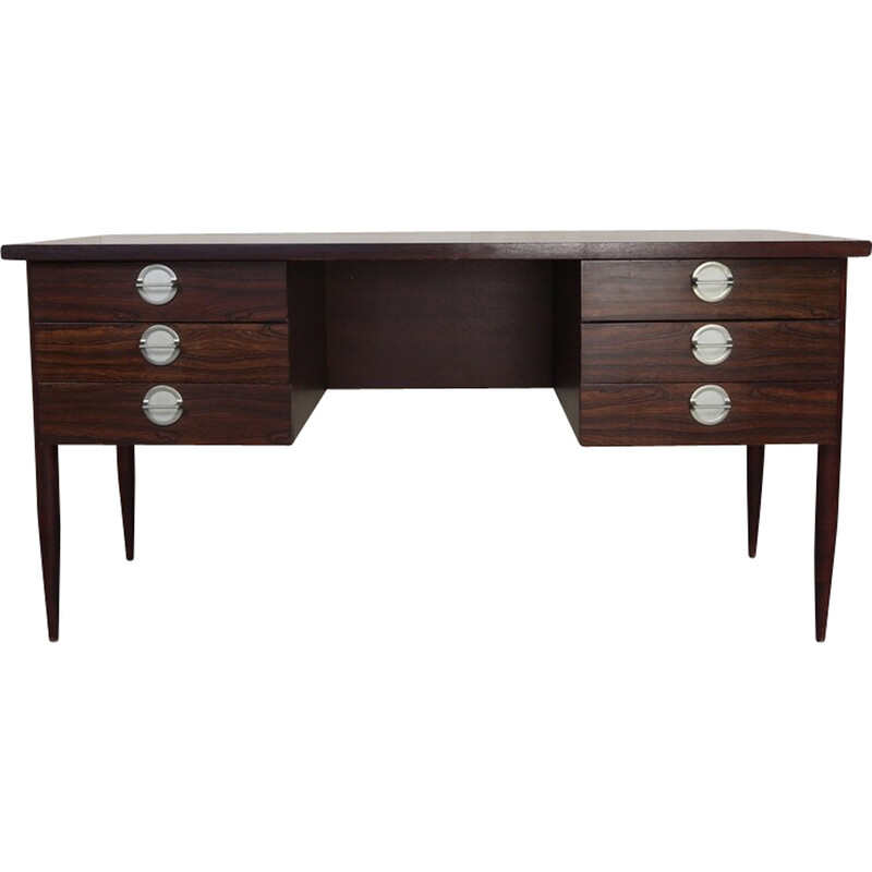 Bureau vintage en placage, 1960